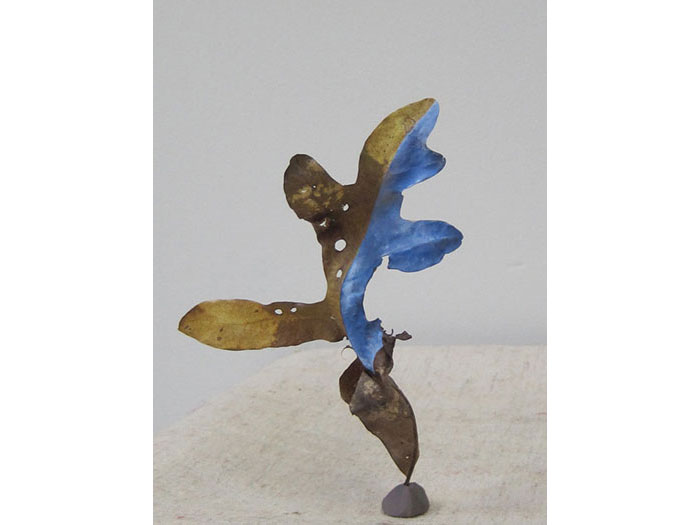 dancing leaf, oak leaf, gouache, 2009