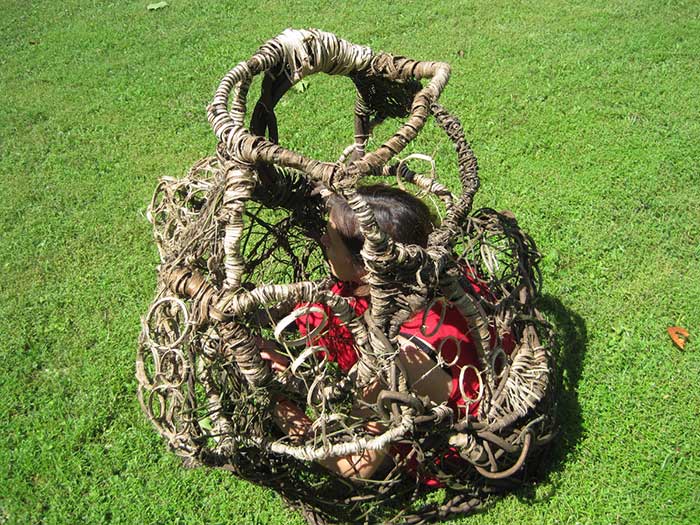 Sitting Inside Kudzu Dress